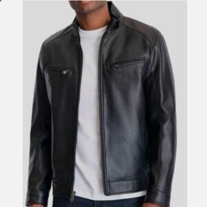 Men's Black Leather Jacket